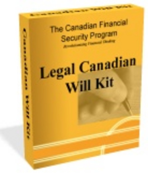 Product picture LEGAL CANADIAN WILL KIT